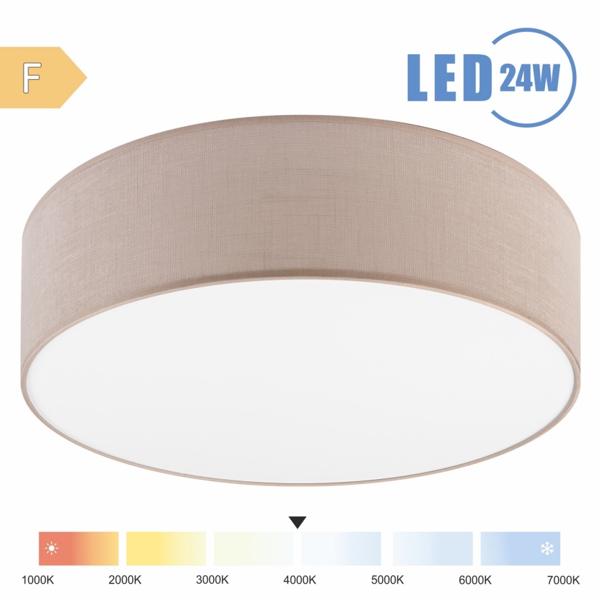 Brilagi - Iluminação de teto LED SIRIJA LED/24W/230V diâmetro 45 cm bege