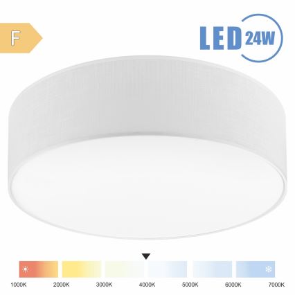 Brilagi - Iluminação de teto LED SIRIJA LED/24W/230V diâmetro 45 cm branco