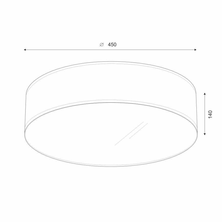 Brilagi - Iluminação de teto LED SIRIJA LED/24W/230V diâmetro 45 cm preto