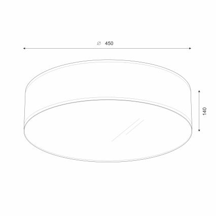 Brilagi - Iluminação de teto LED SIRIJA LED/36W/230V diâmetro 45 cm branco