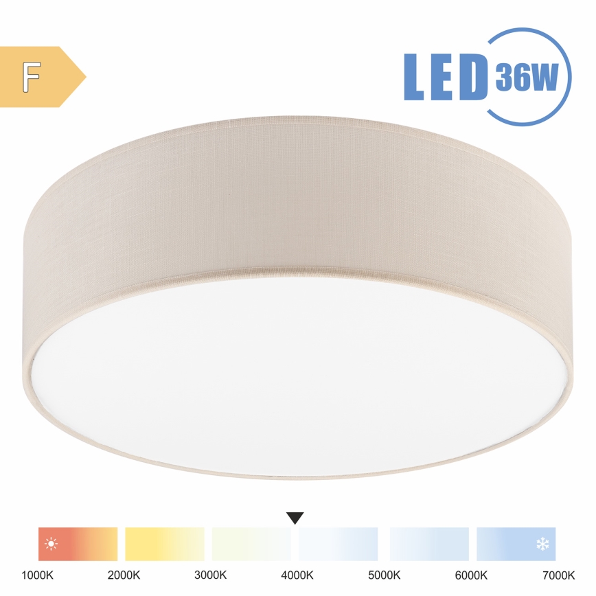 Brilagi - Iluminação de teto LED SIRIJA LED/36W/230V diâmetro 45 cm creme