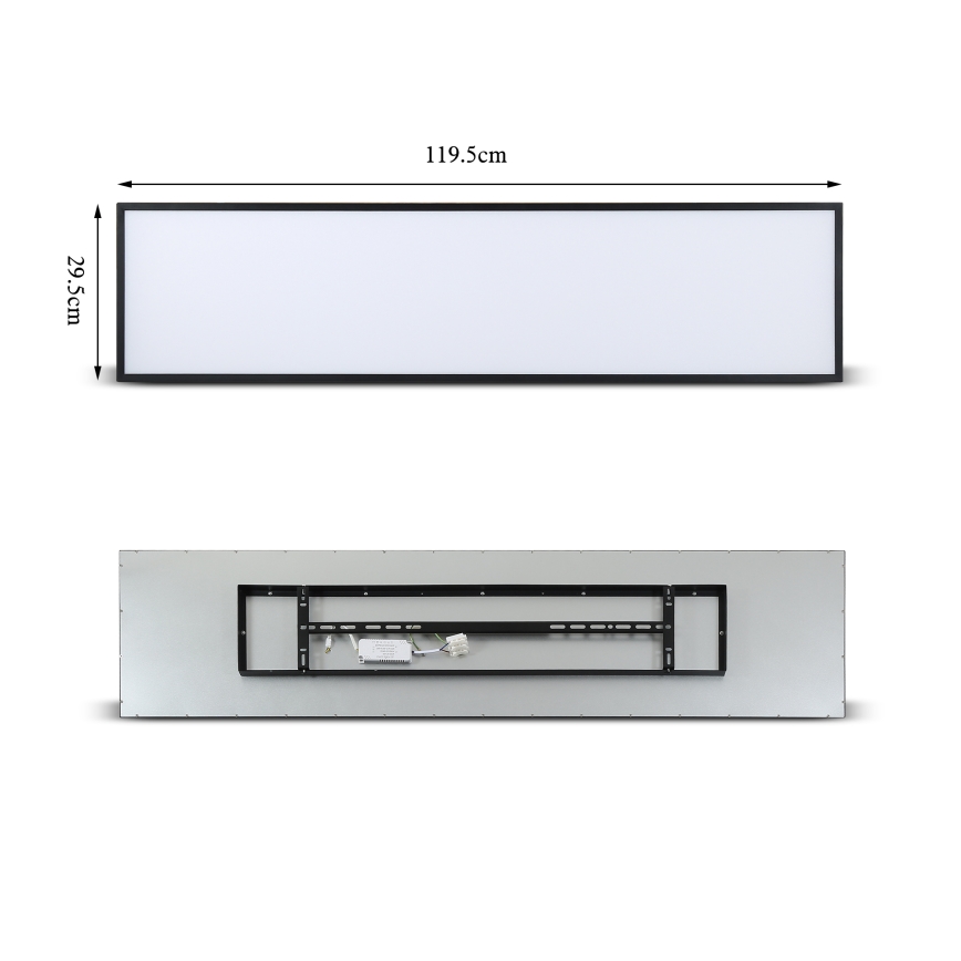 Brilagi - Iluminação de teto LED SLIMFRAME LED/58W/230V 120x30 cm preto