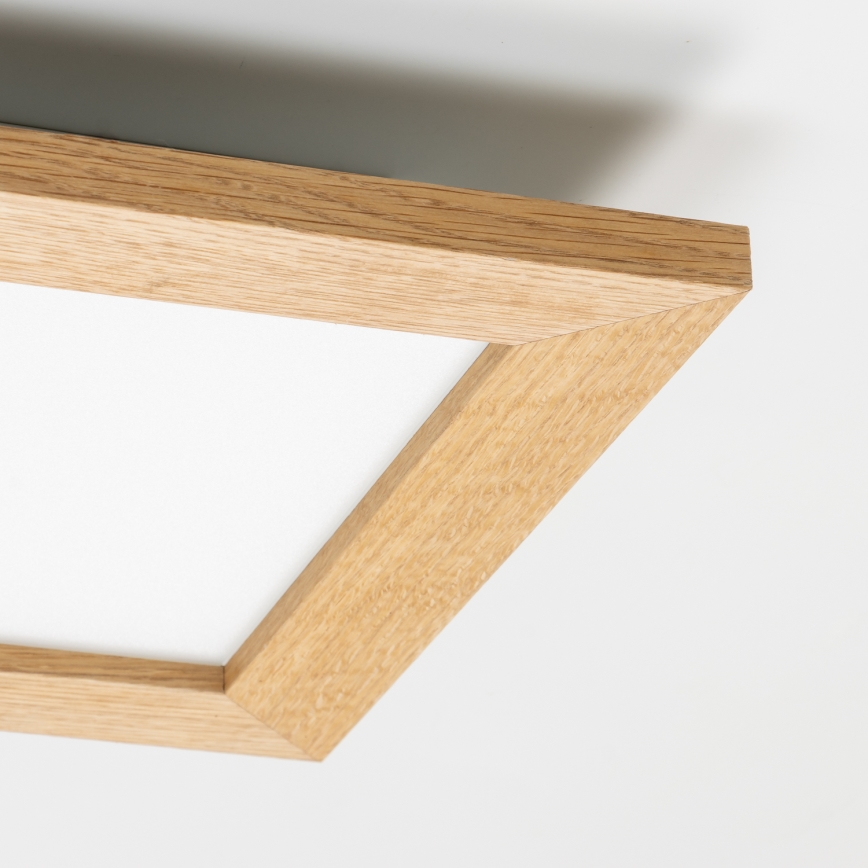 Brilagi - Iluminação de teto LED SLIMFRAME WOOD LED/25W/230V 34x34 cm castanho