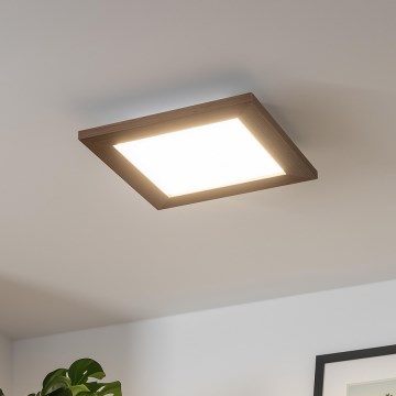 Brilagi - Iluminação de teto LED SLIMFRAME WOOD LED/25W/230V 34x34 cm