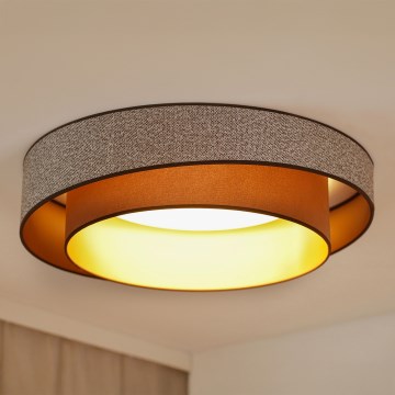 Brilagi - Iluminação de teto LED VEGAS SHINE LED/24W/230V diâmetro 60 cm castanho