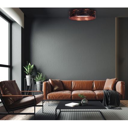 Brilagi - Iluminação de teto LED VELVET LED/12W/230V d. 30 cm 3000K/4000K/6400K preto/cobre