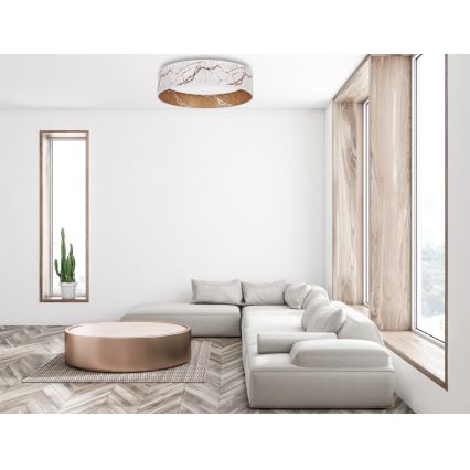 Brilagi - Iluminação de teto LED VELVET LED/24W/230V d. 40 cm 3000/4000/6400K branca/dourada