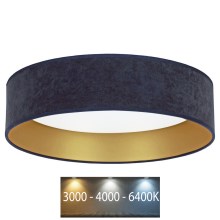 Brilagi - Iluminação de teto LED VELVET LED/24W/230V d. 40 cm 3000/4000/6400K azul/dourada