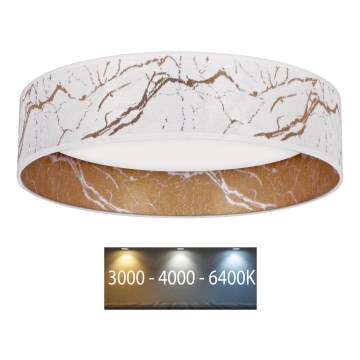 Brilagi - Iluminação de teto LED VELVET LED/24W/230V d. 40 cm 3000/4000/6400K branca/dourada