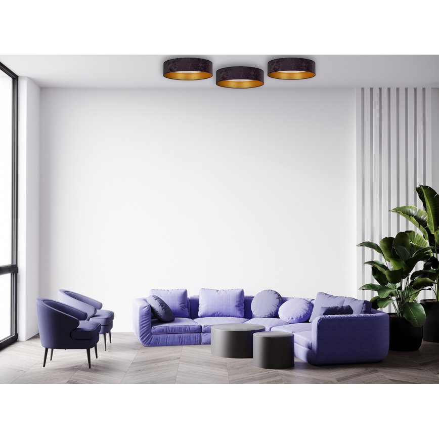 Brilagi - Iluminação de teto LED VELVET STAR LED/24W/230V d. 40 cm 3000K/4000K/6400K cinzento/dourado