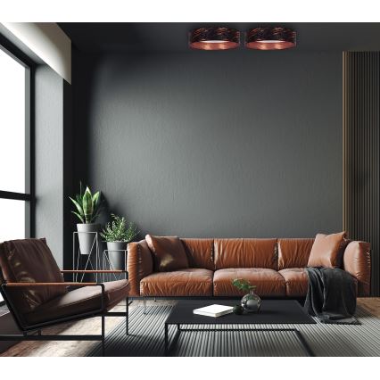 Brilagi - Iluminação de teto LED VELVET STAR LED/24W/230V d. 40 cm 3000K/4000K/6400K preto/cobre