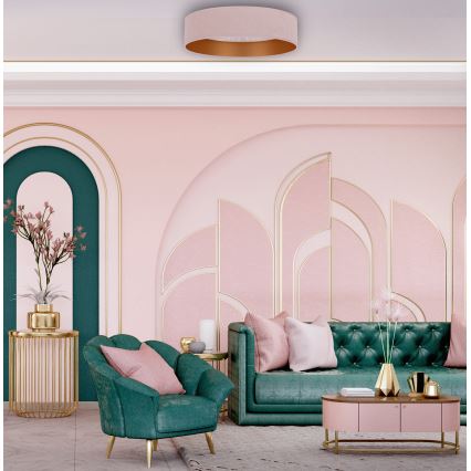 Brilagi - Iluminação de teto LED VELVET STAR LED/24W/230V d. 40 cm 3000K/4000K/6400K rosa/dourado