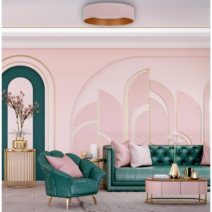 Brilagi - Iluminação de teto LED VELVET STAR LED/24W/230V d. 40 cm 3000K/4000K/6400K rosa/dourado