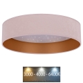 Brilagi - Iluminação de teto LED VELVET STAR LED/36W/230V d. 55 cm 3000K/4000K/6400K rosa/dourado