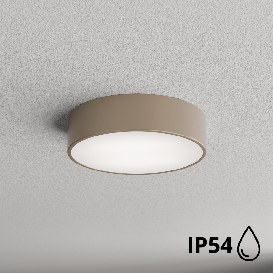 Brilagi - Iluminação de teto para casa de banho CLARE 2xE27/24W/230V diâmetro 30 cm IP54 bege