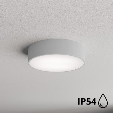 Brilagi - Iluminação de teto para casa de banho CLARE 2xE27/24W/230V diâmetro 30 cm IP54 cinzento