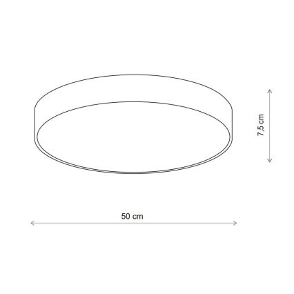Brilagi - Iluminação de teto para casa de banho CLARE 4xE27/24W/230V diâmetro 50 cm IP54 bege
