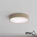 Brilagi - Iluminação de teto para casa de banho com sensor CLARE 3xE27/72W/230V diâmetro 40 cm IP54 bege