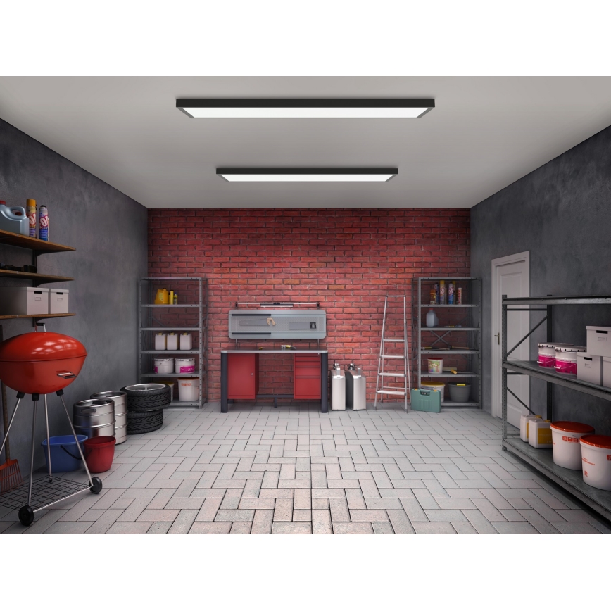 Brilagi - Iluminação de teto para casa de banho LED FRAME LED/50W/230V 120x30 cm IP44 preto