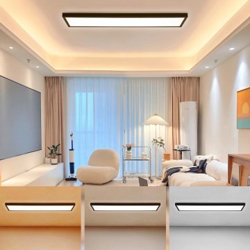 Brilagi - Iluminação de teto para casa de banho LED FRAME LED/50W/230V 30x120 cm 3000/4000/6000K IP44 preto