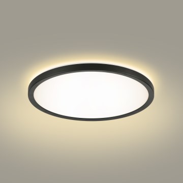 Brilagi - Iluminação de teto para casa de banho LED ULTRA SLIM LED/12W/230V diâmetro 22,5 cm preto IP54