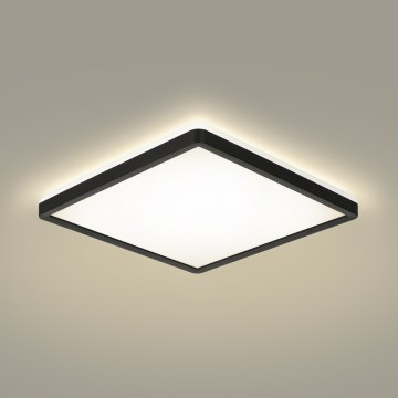 Brilagi - Iluminação de teto para casa de banho LED ULTRA SLIM LED/24W/230V 42x42 cm preto IP54