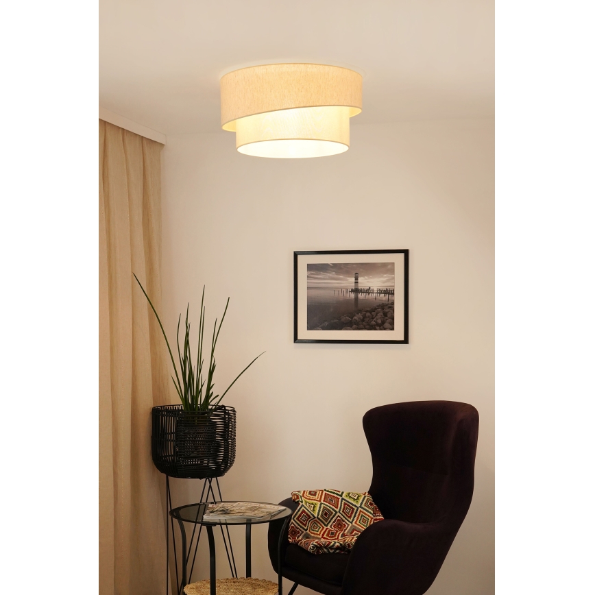 Brilagi - Iluminação de teto SHINE 1xE27/15W/230V diâmetro 50 cm creme