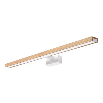 Brilagi - Iluminação LED para espelho de casa de banho 3 em 1 WOODY MIRROR LED/15W/230V 80 cm IP44 branco/carvalho