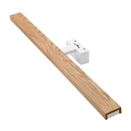 Brilagi - Iluminação LED para espelho de casa de banho 3 em 1 WOODY MIRROR LED/15W/230V 80 cm IP44 branco/carvalho