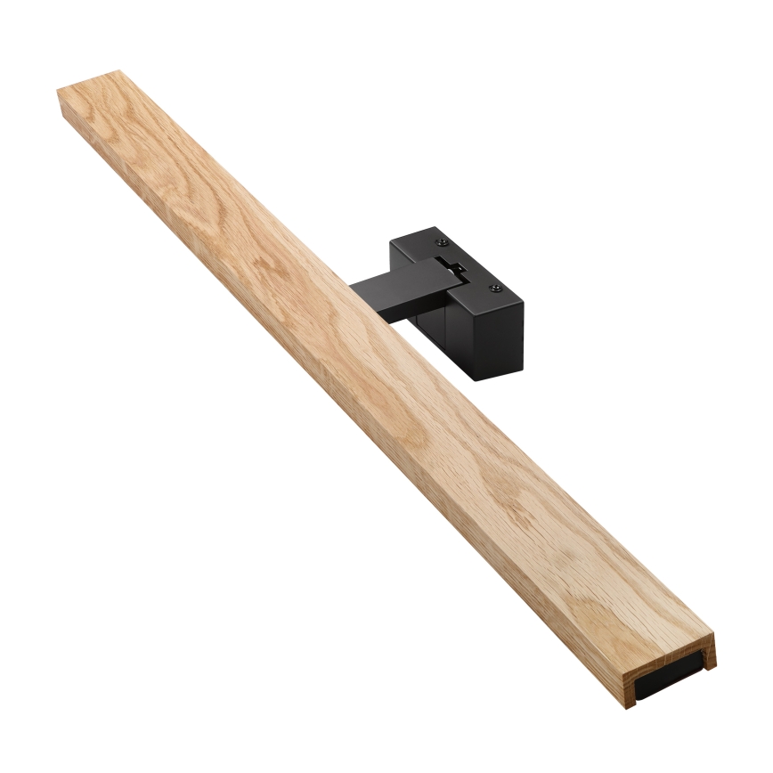 Brilagi - Iluminação LED para espelho de casa de banho 3 em 1 WOODY MIRROR LED/15W/230V 80 cm IP44 preto/carvalho