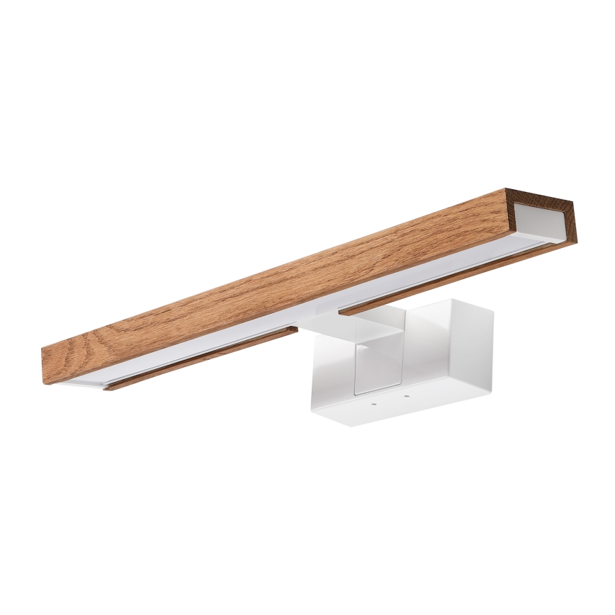Brilagi - Iluminação LED para espelho de casa de banho 3 em 1 WOODY MIRROR LED/8W/230V 40 cm IP44 branco/carvalho cerejeira