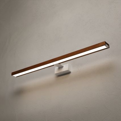 Brilagi - Iluminação LED para espelho de casa de banho 3 em 1 WOODY MIRROR LED/15W/230V 80 cm IP44 branco/carvalho/cerejeira