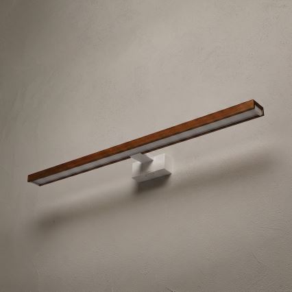 Brilagi - Iluminação LED para espelho de casa de banho 3 em 1 WOODY MIRROR LED/15W/230V 80 cm IP44 branco/carvalho/cerejeira