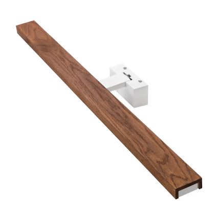 Brilagi - Iluminação LED para espelho de casa de banho 3 em 1 WOODY MIRROR LED/15W/230V 80 cm IP44 branco/carvalho/cerejeira