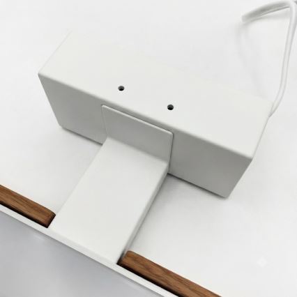 Brilagi - Iluminação LED para espelho de casa de banho 3 em 1 WOODY MIRROR LED/15W/230V 80 cm IP44 branco/carvalho/cerejeira
