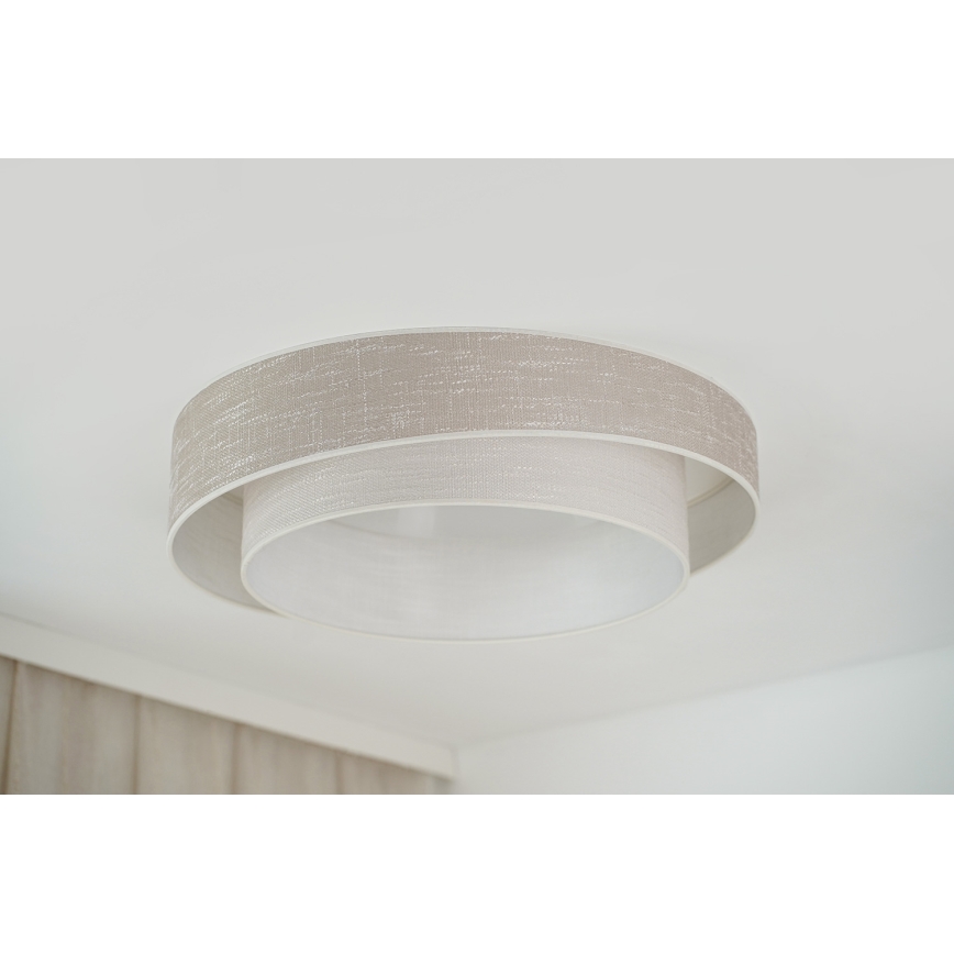 Brilagi - Iluminação de teto LED com regulação DOVER SHINE LED/24W/230V 3000/4000/6500K cinzento/creme + comando