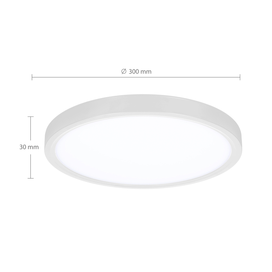 Brilagi - Iluminação de teto LED com regulação ESTELA LED/36W/230V 3000-6500K ø 30 cm branco + comando
