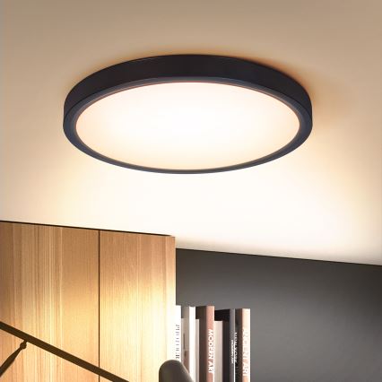 Brilagi - Iluminação de teto LED com regulação ESTELA LED/36W/230V 3000-6500K ø 30 cm preto + comando