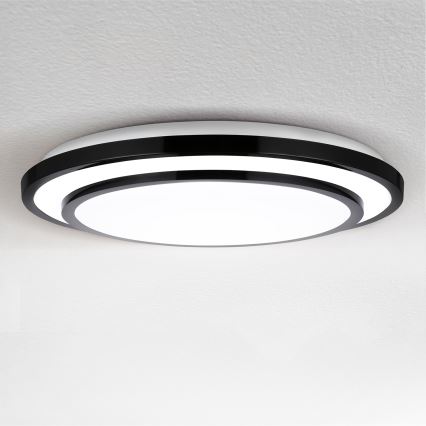 Brilagi - Iluminação de teto LED com regulação LUCIANO LED/48W/230V 3000-6500K ø 39 cm preto + comando