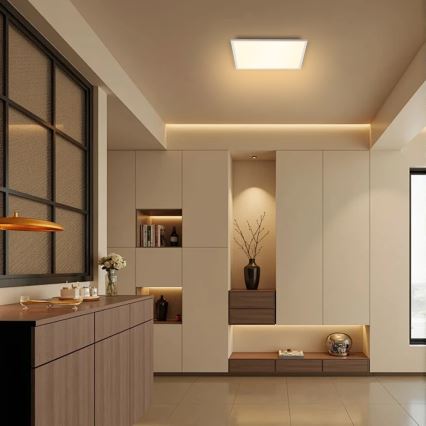 Brilagi - Iluminação de teto LED com regulação SLIMFRAME LED/25W/230V 30x30 cm 3000-6000K branco + comando