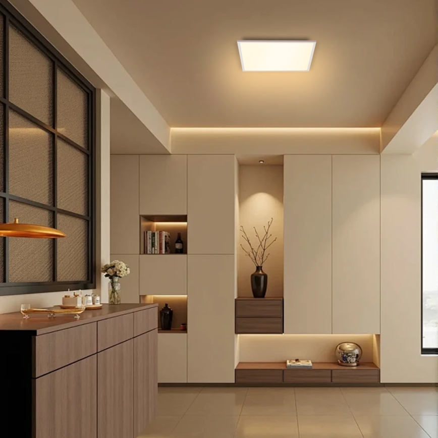 Brilagi - Iluminação de teto LED com regulação SLIMFRAME LED/25W/230V 30x30 cm 3000-6000K branco + comando