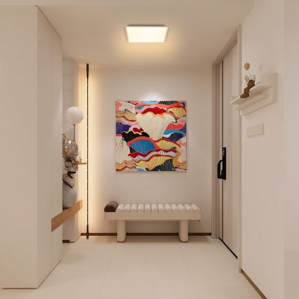 Brilagi - Iluminação de teto LED com regulação SLIMFRAME LED/25W/230V 30x30 cm 3000-6000K branco + comando