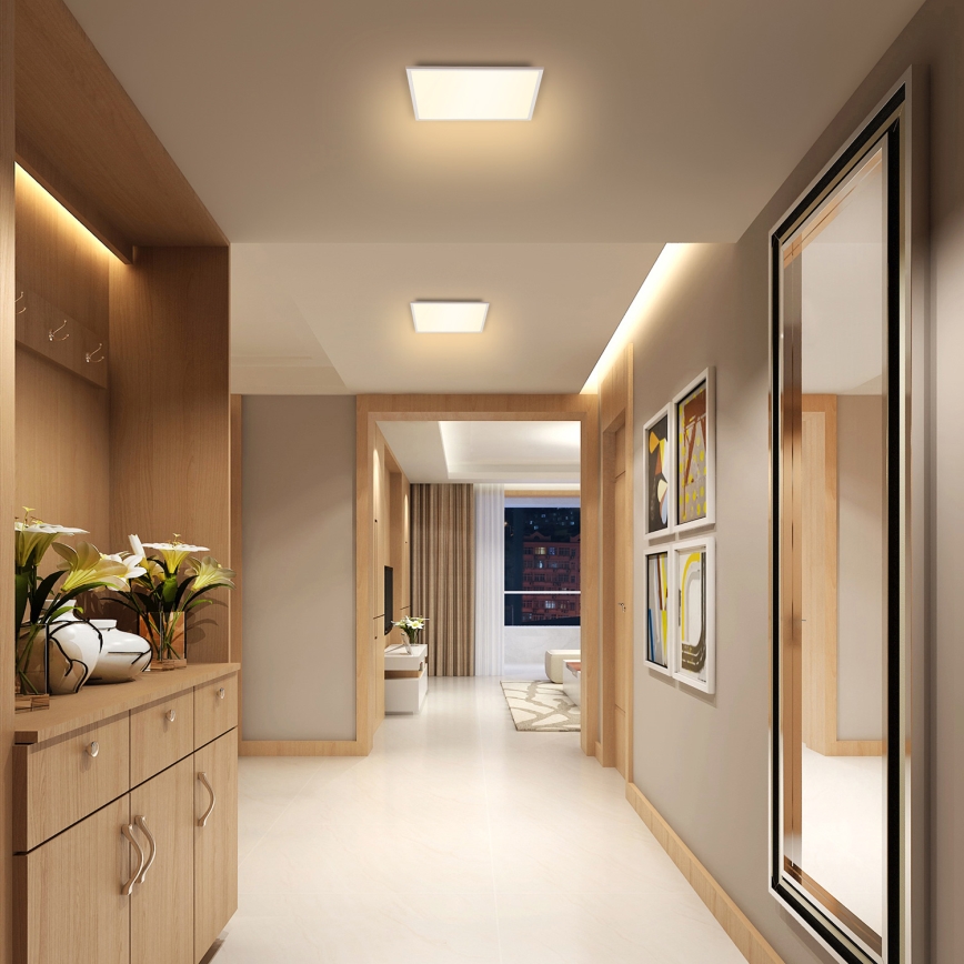 Brilagi - Iluminação de teto LED com regulação SLIMFRAME LED/25W/230V 30x30 cm 3000-6000K branco + comando