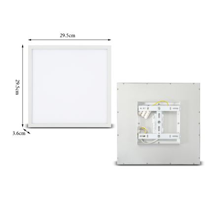 Brilagi - Iluminação de teto LED com regulação SLIMFRAME LED/25W/230V 30x30 cm 3000-6000K branco + comando
