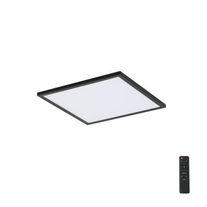Brilagi - Iluminação de teto LED com regulação SLIMFRAME LED/25W/230V 30x30 cm 3000-6000K preto + comando