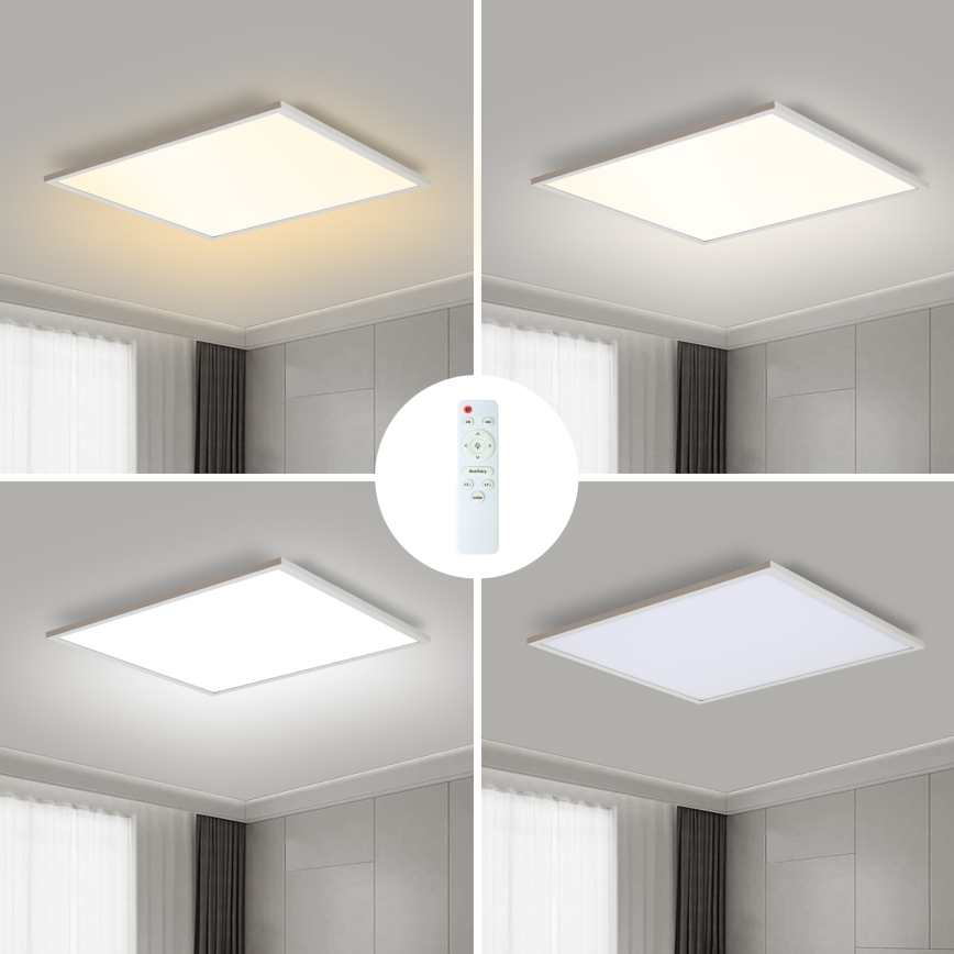 Brilagi - Iluminação de teto LED com regulação SLIMFRAME LED/58W/230V 60x60 cm 3000-6000K branco + comando