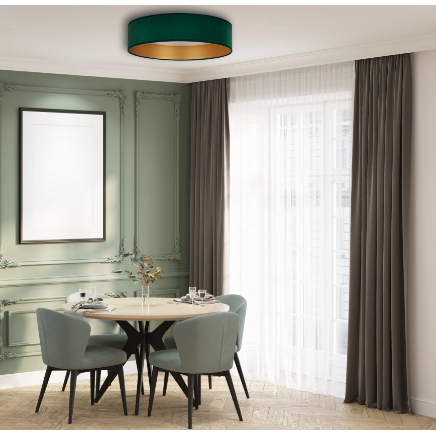 Brilagi - Iluminação de teto LED com regulação VELVET SMART LED/24W/230V d. 45 cm 2700-6500K Wi-Fi Tuya verde/dourado + comando