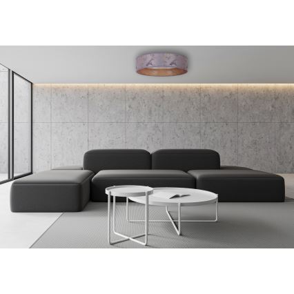 Brilagi - Iluminação de teto LED com regulação VELVET SMART LED/24W/230V d. 45 cm 2700-6500K Wi-Fi Tuya cinzento/dourado + comando