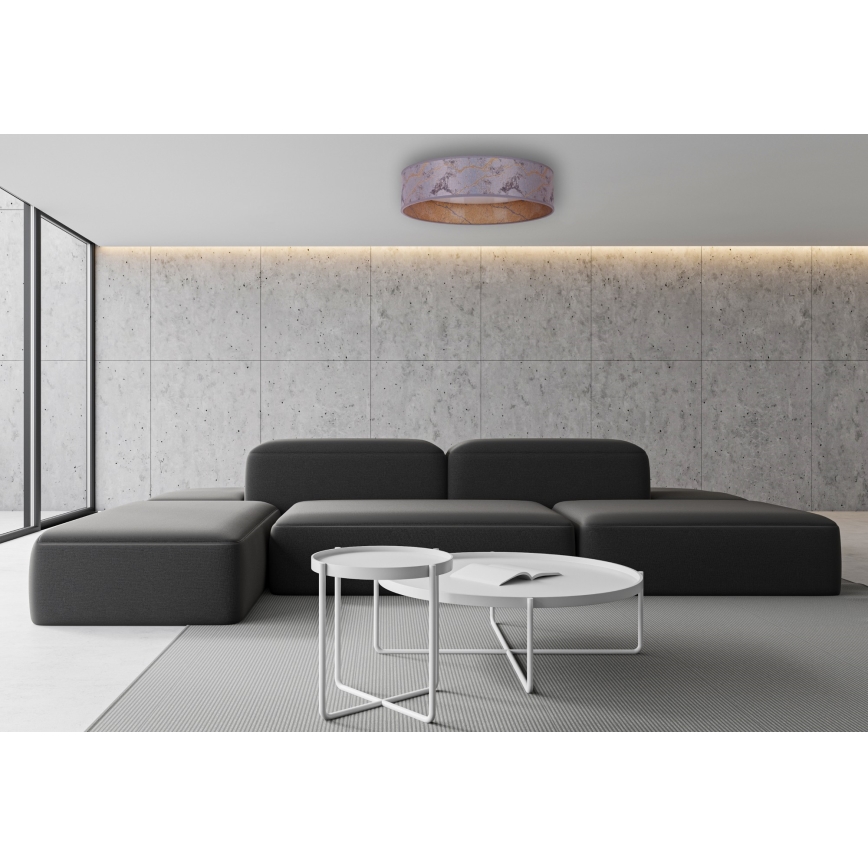 Brilagi - Iluminação de teto LED com regulação VELVET SMART LED/24W/230V d. 45 cm 2700-6500K Wi-Fi Tuya cinzento/dourado + comando
