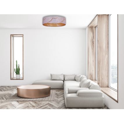 Brilagi - Iluminação de teto LED com regulação VELVET SMART LED/36W/230V d. 55 cm 2700-6500K Wi-Fi Tuya branco/dourado + comando